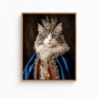 Custom Regal Pet Portrait Canvas Aura Canvas