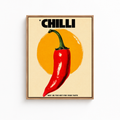 Retro Chilli Pepper Canvas Wall Art Aura Canvas