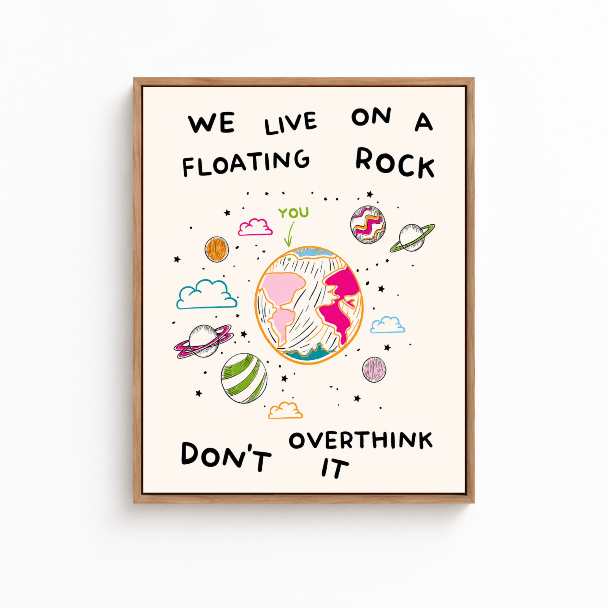 Floating Rock Canvas Wall Art Aura Canvas