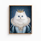 Custom Queen Pet Portrait Canvas Aura Canvas