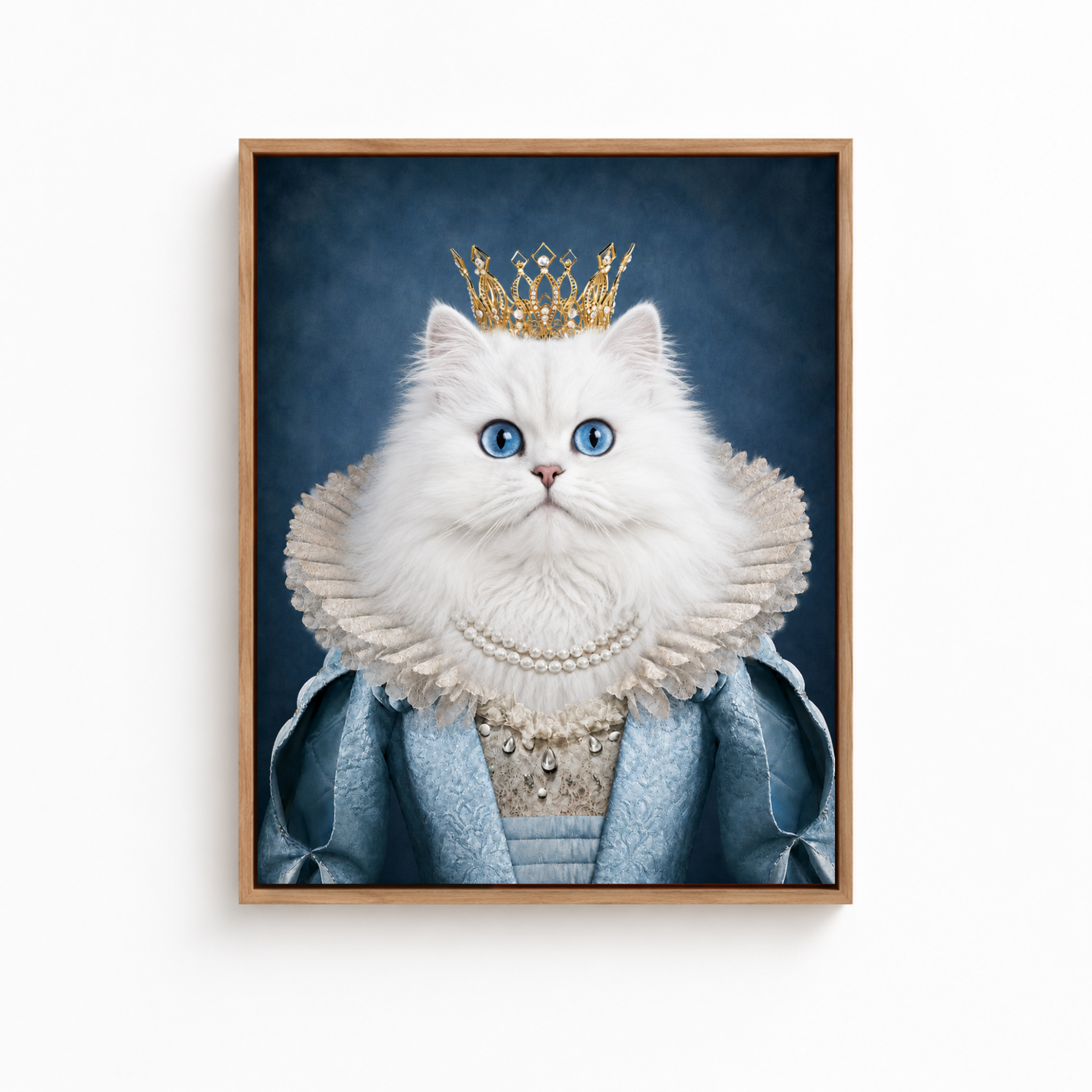 Custom Queen Pet Portrait Canvas Aura Canvas