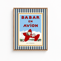 Elephant Airplane Canvas Wall Art Aura Canvas
