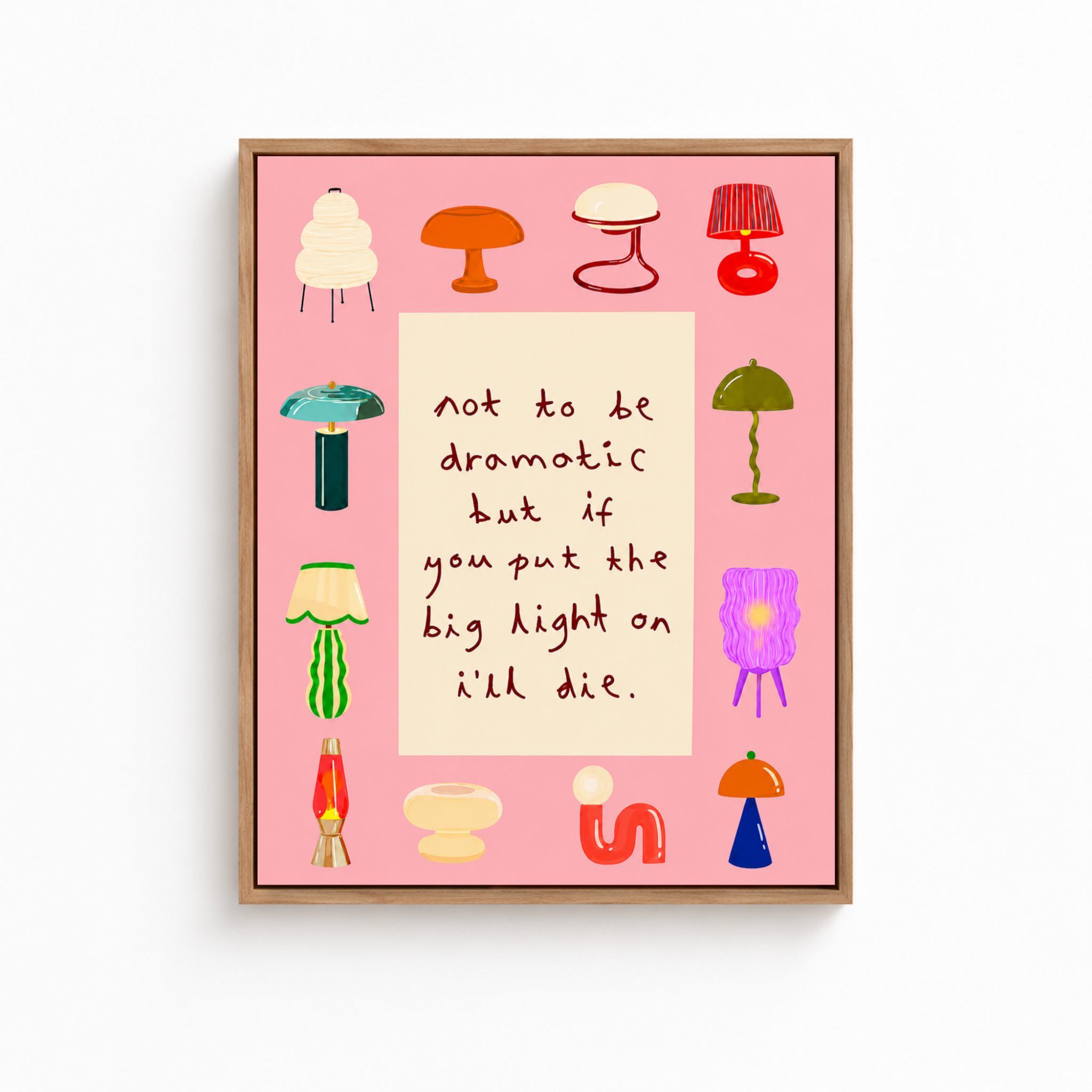 Not To Be Dramatic Canvas Wall Art Aura Canvas