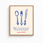 Food Lover Quote Canvas Wall Art Aura Canvas