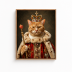 Custom Royal Cat Portrait Canvas Aura Canvas