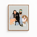 Custom Family Pet Portrait Canvas Aura Canvas