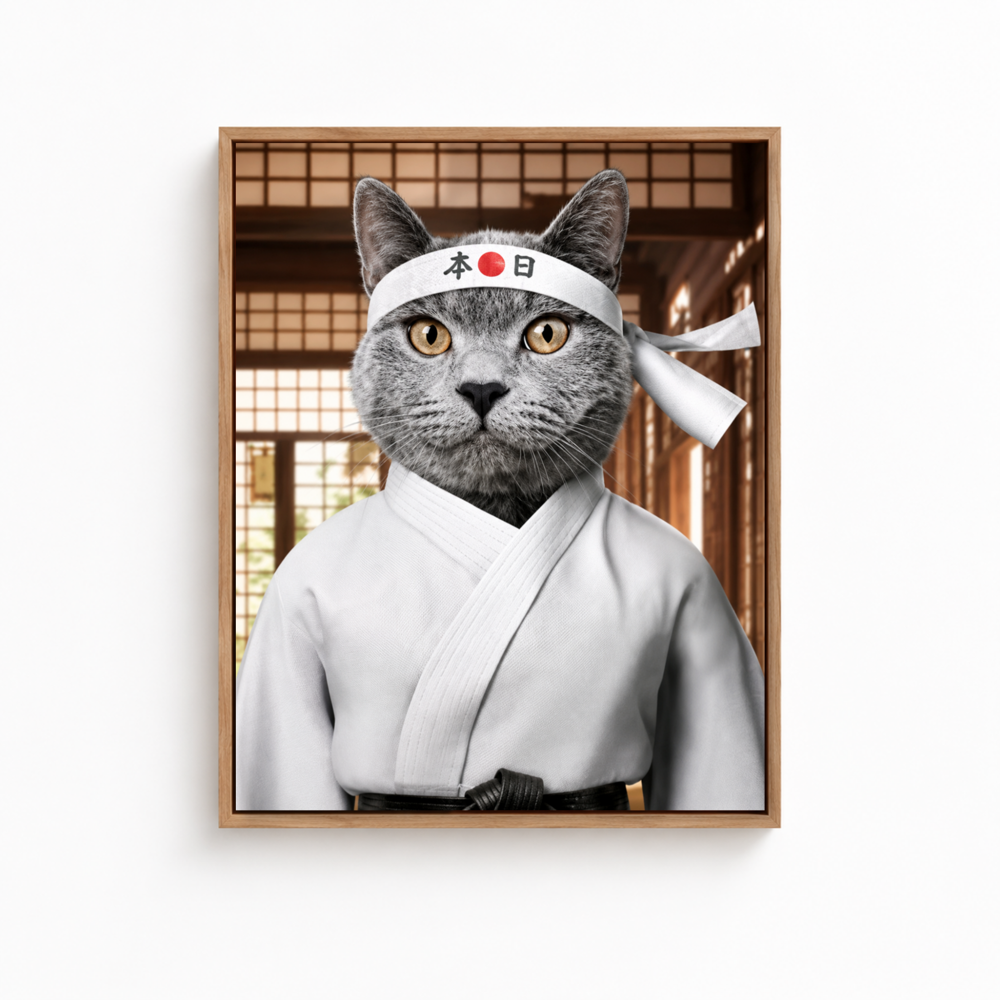 Custom Karate Pet Portrait Canvas Aura Canvas