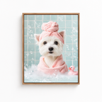 Custom Spa Pet Portrait Canvas Aura Canvas