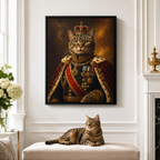 Custom Royal Pet Portrait Canvas