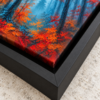 Orange Autumn Forest Canvas Wall Art