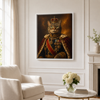 Custom Royal Pet Portrait Canvas