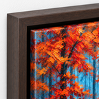 Orange Autumn Forest Canvas Wall Art