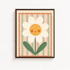 Smiling Daisy Canvas Wall Art Aura Canvas