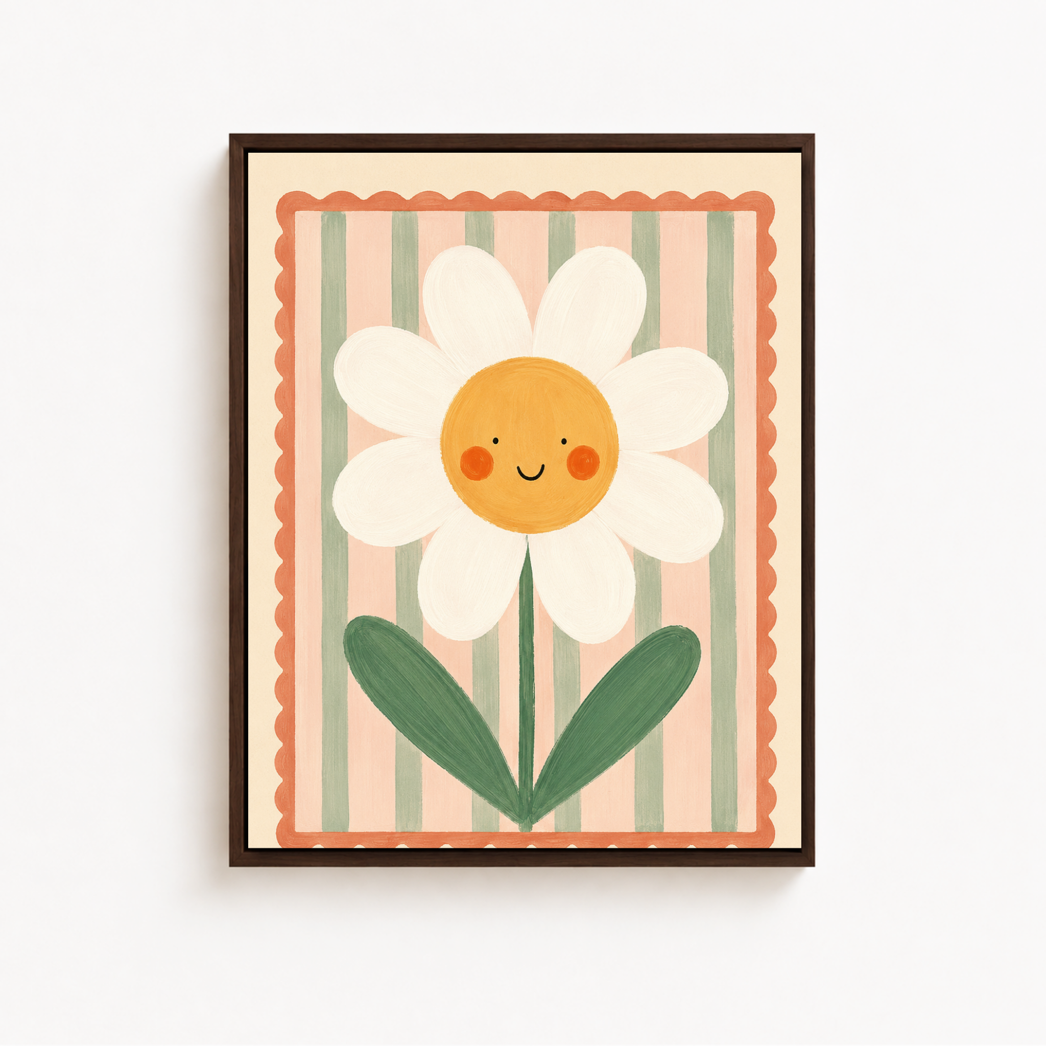 Smiling Daisy Canvas Wall Art Aura Canvas