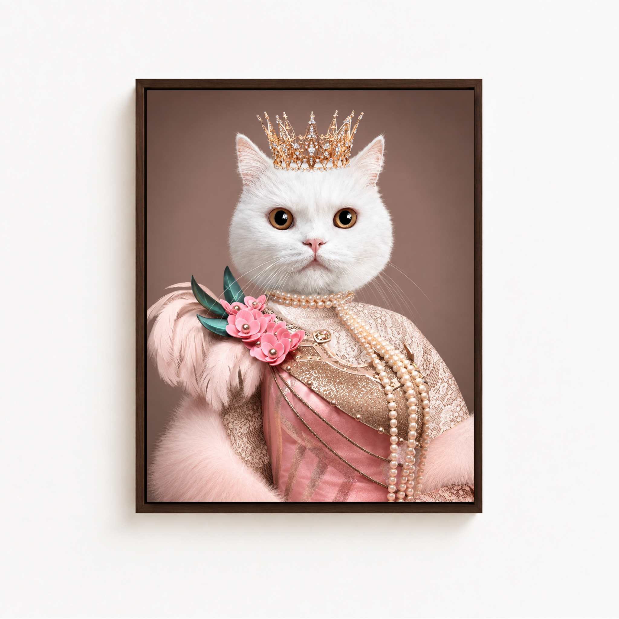 Custom Princess Pet Portrait Canvas Aura Canvas