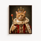 Custom Royal Cat Portrait Canvas Aura Canvas