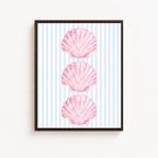 Pink Seashell Canvas Wall Art Aura Canvas