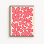 Pink Flower Canvas Wall Art Aura Canvas