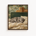 Sleeping Dog Canvas Wall Art Aura Canvas