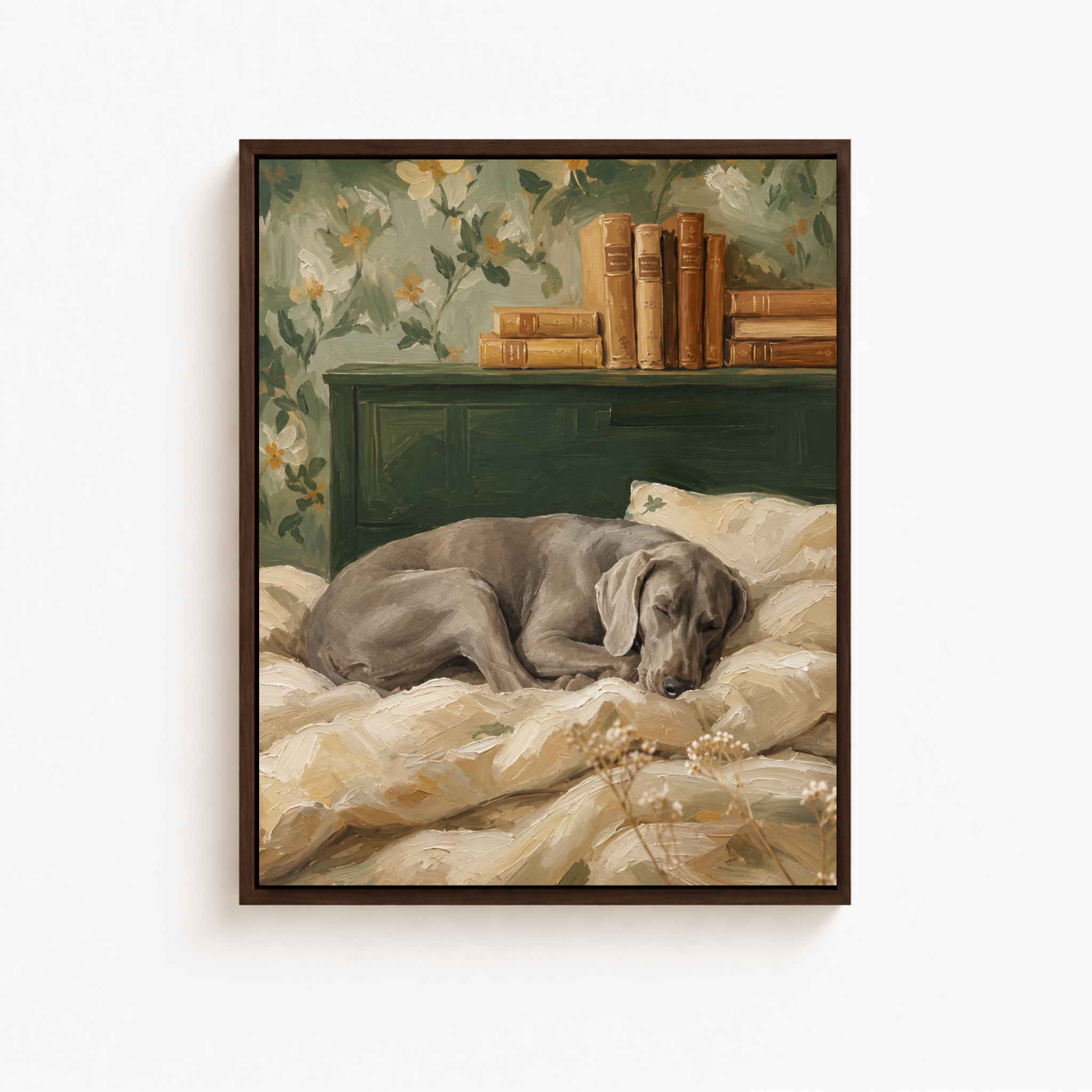 Sleeping Dog Canvas Wall Art Aura Canvas