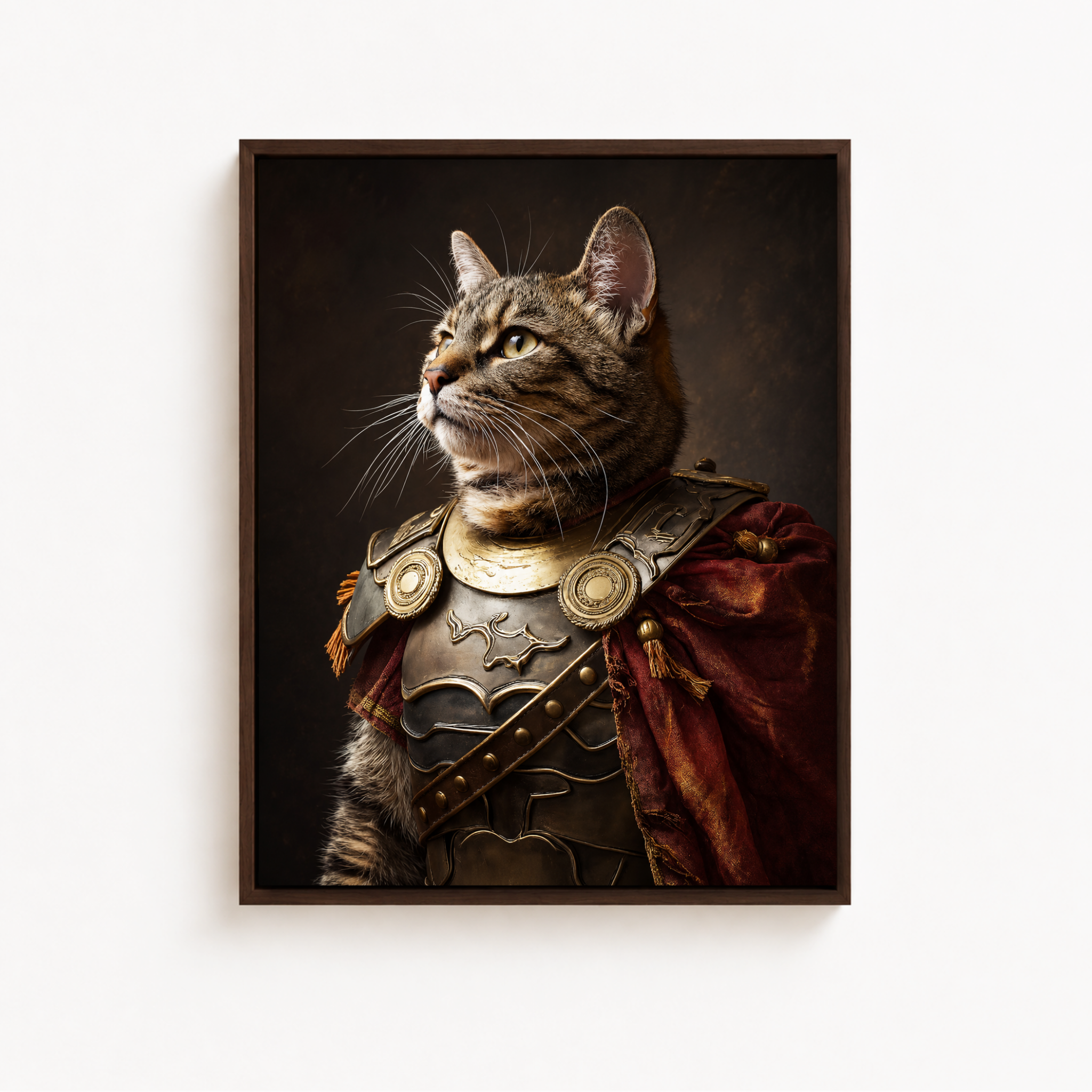 Custom Warrior Pet Portrait Canvas Aura Canvas
