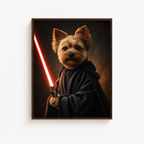 Custom Space Warrior Pet Portrait Canvas Aura Canvas