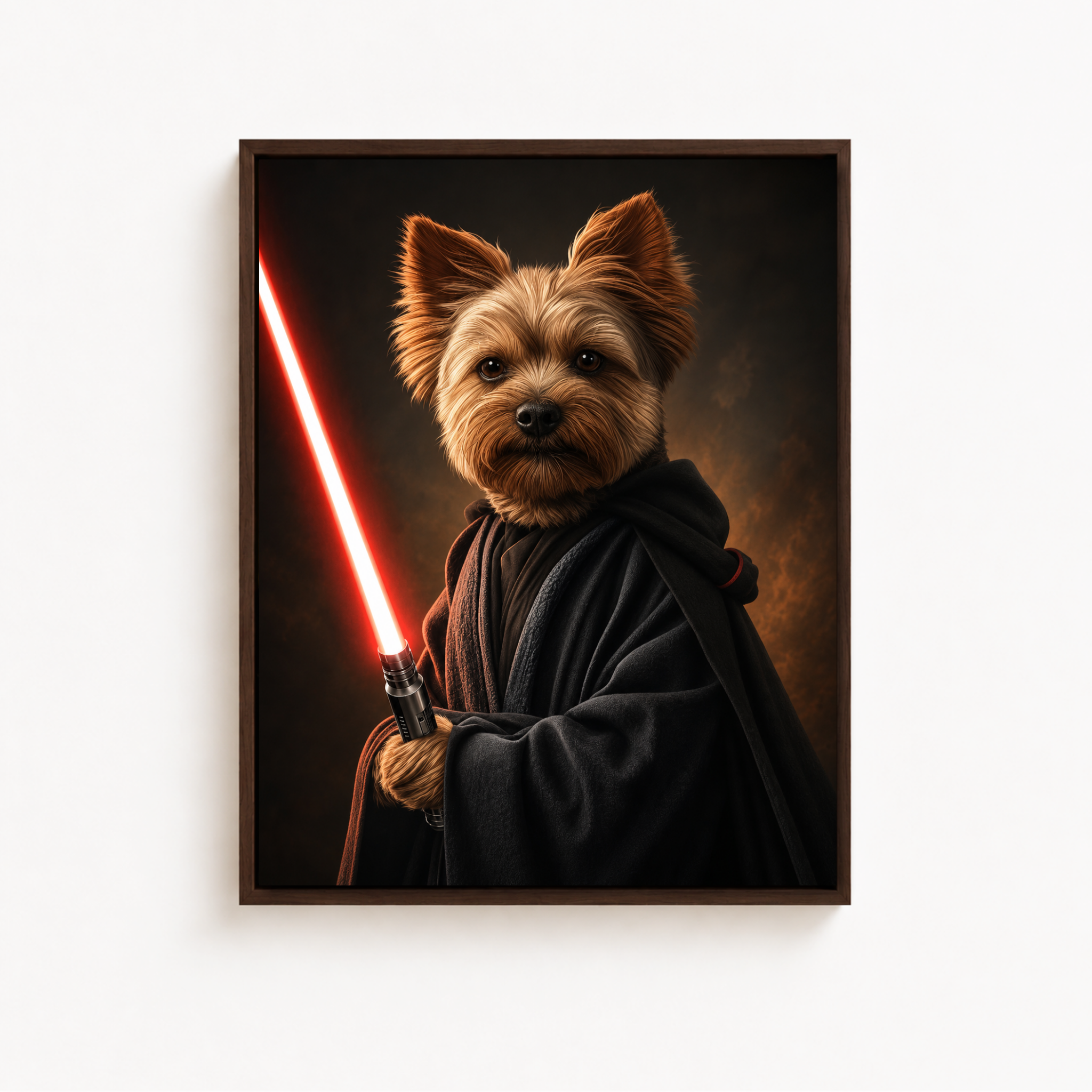 Custom Space Warrior Pet Portrait Canvas Aura Canvas