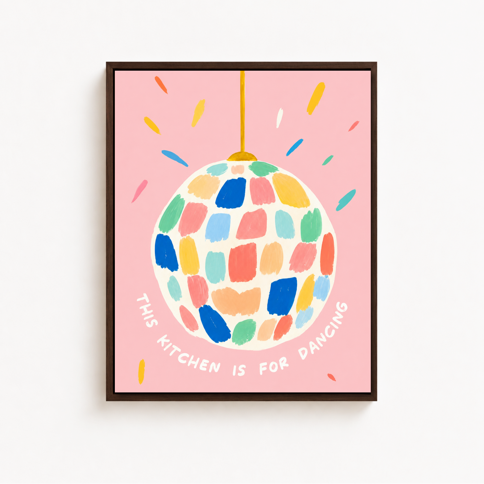This Kitchen Is For Dancing Canvas Wall Art Aura Canvas