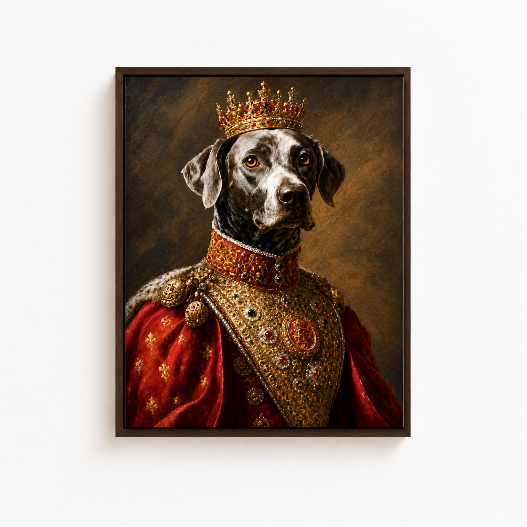 Custom Royal Pet Portrait Canvas Aura Canvas