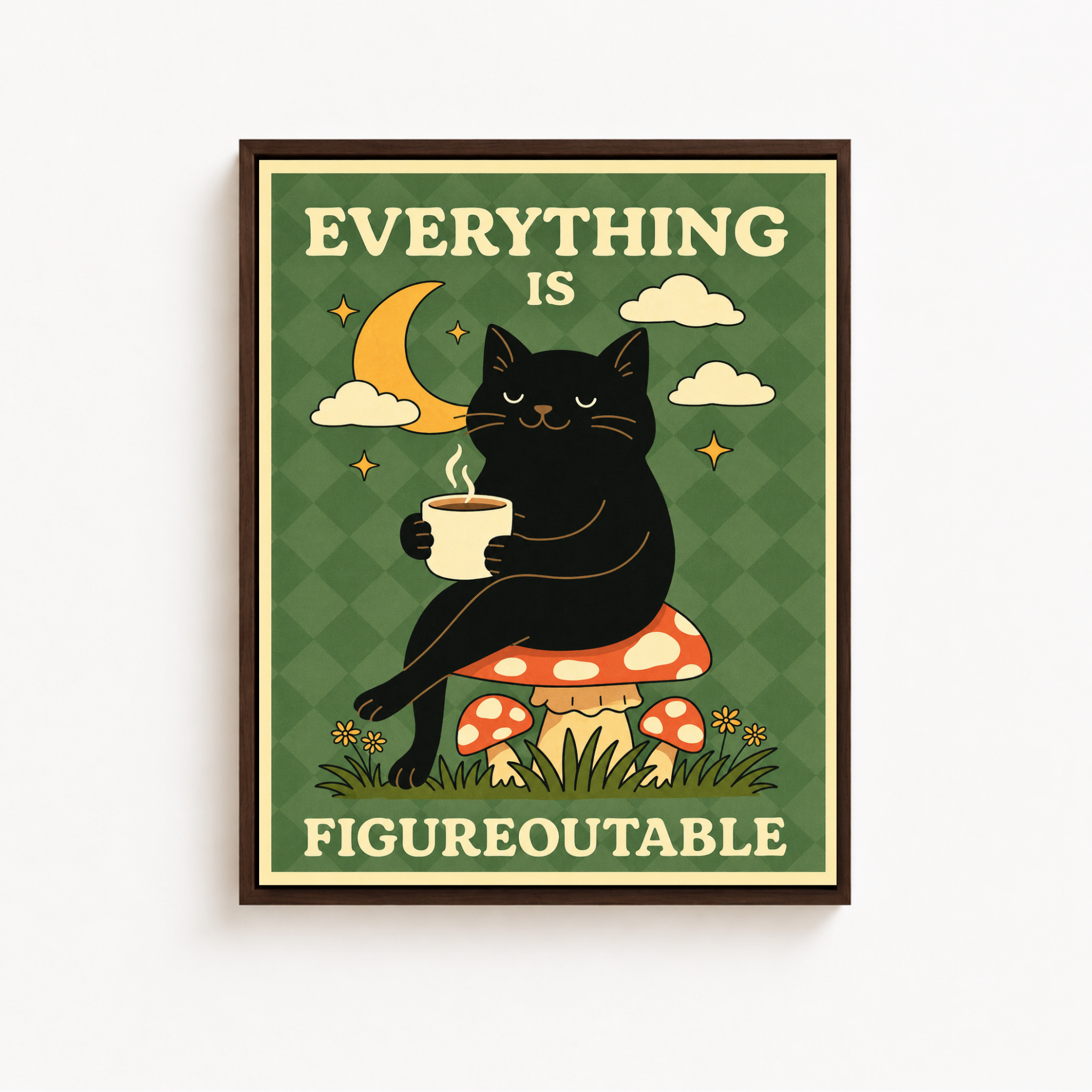 Figureoutable Cat Canvas Wall Art Aura Canvas