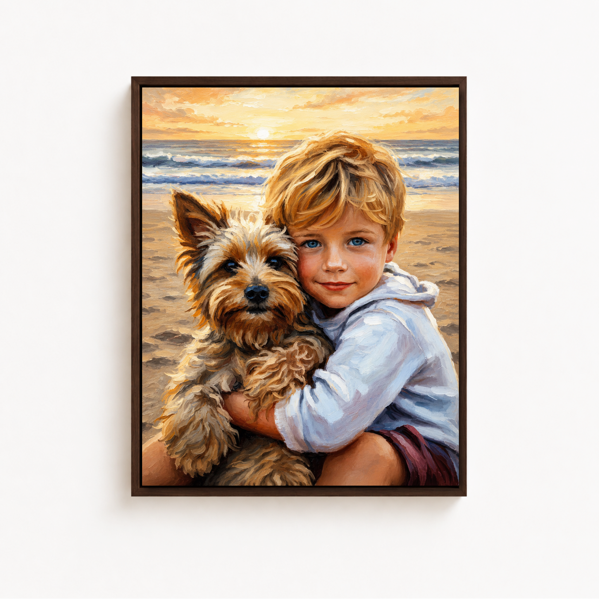 Custom Portrait Canvas From Photo Aura Canvas