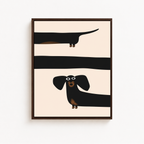 Long Dog Canvas Wall Art Aura Canvas