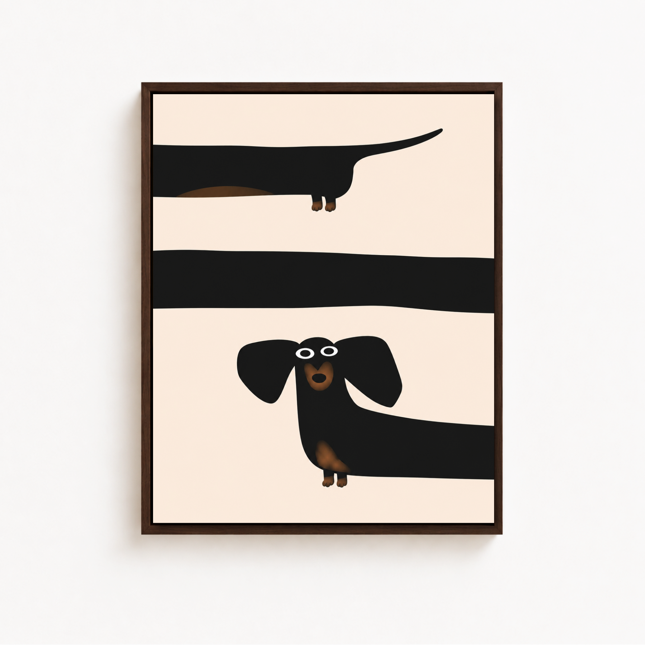 Long Dog Canvas Wall Art Aura Canvas