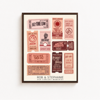 Custom Concert Ticket Collage Canvas Aura Canvas
