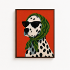 Stylish Dalmatian Dog Canvas Wall Art Aura Canvas