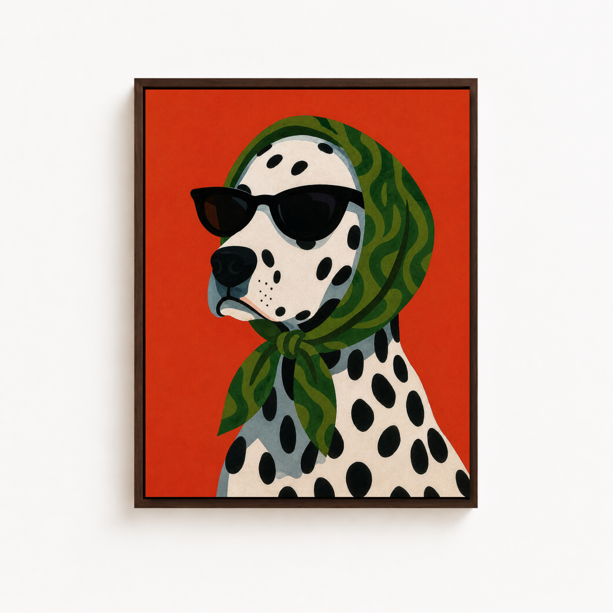 Stylish Dalmatian Dog Canvas Wall Art Aura Canvas