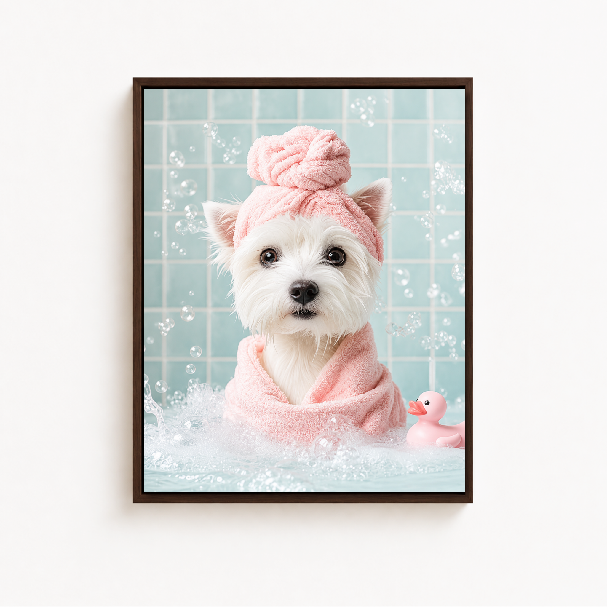 Custom Spa Pet Portrait Canvas Aura Canvas