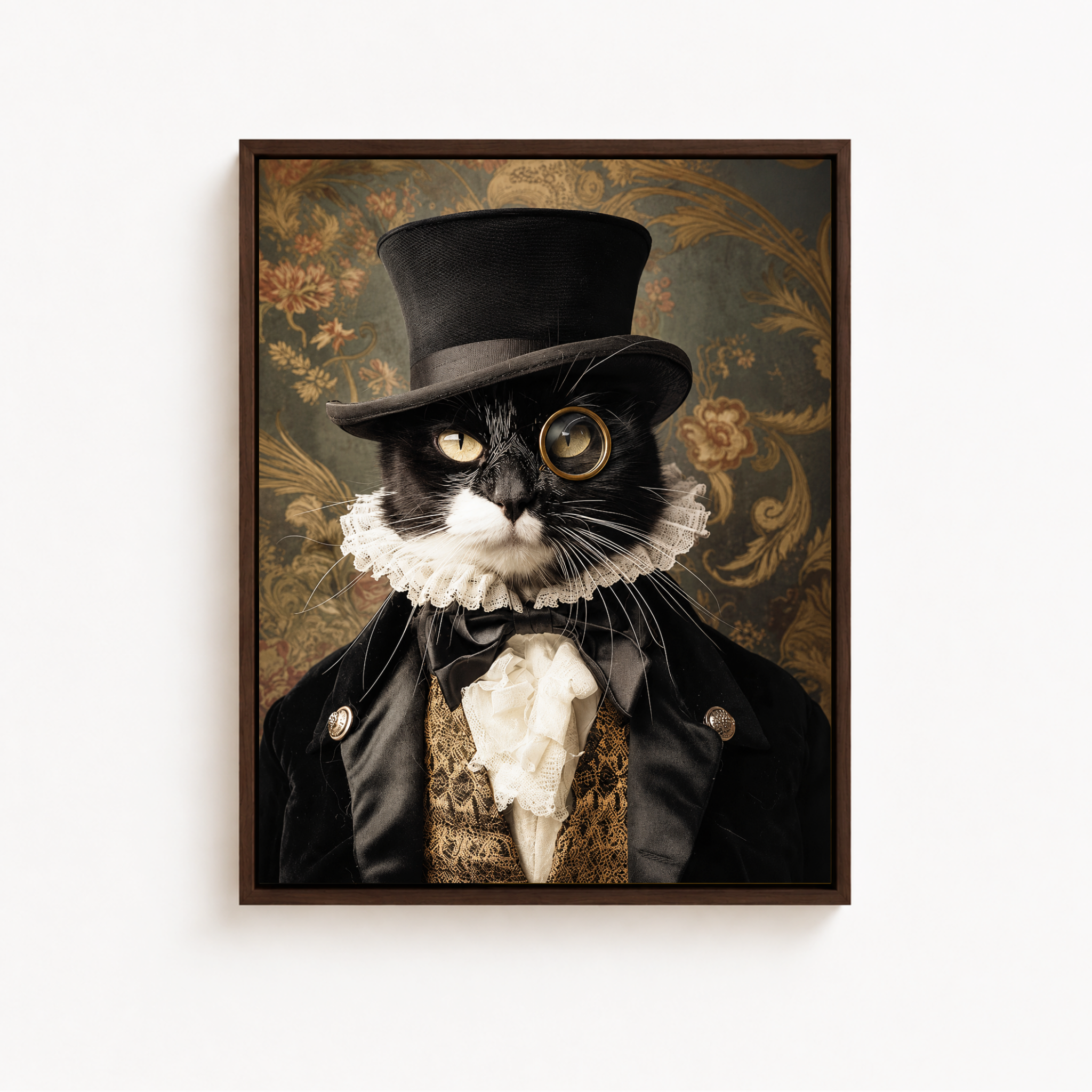 Custom Victorian Pet Portrait Canvas Aura Canvas