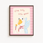 Silly Little Goose Canvas Wall Art Aura Canvas