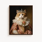 Custom Princess Heirloom Pet Portrait Canvas Aura Canvas