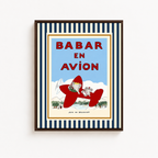 Elephant Airplane Canvas Wall Art Aura Canvas