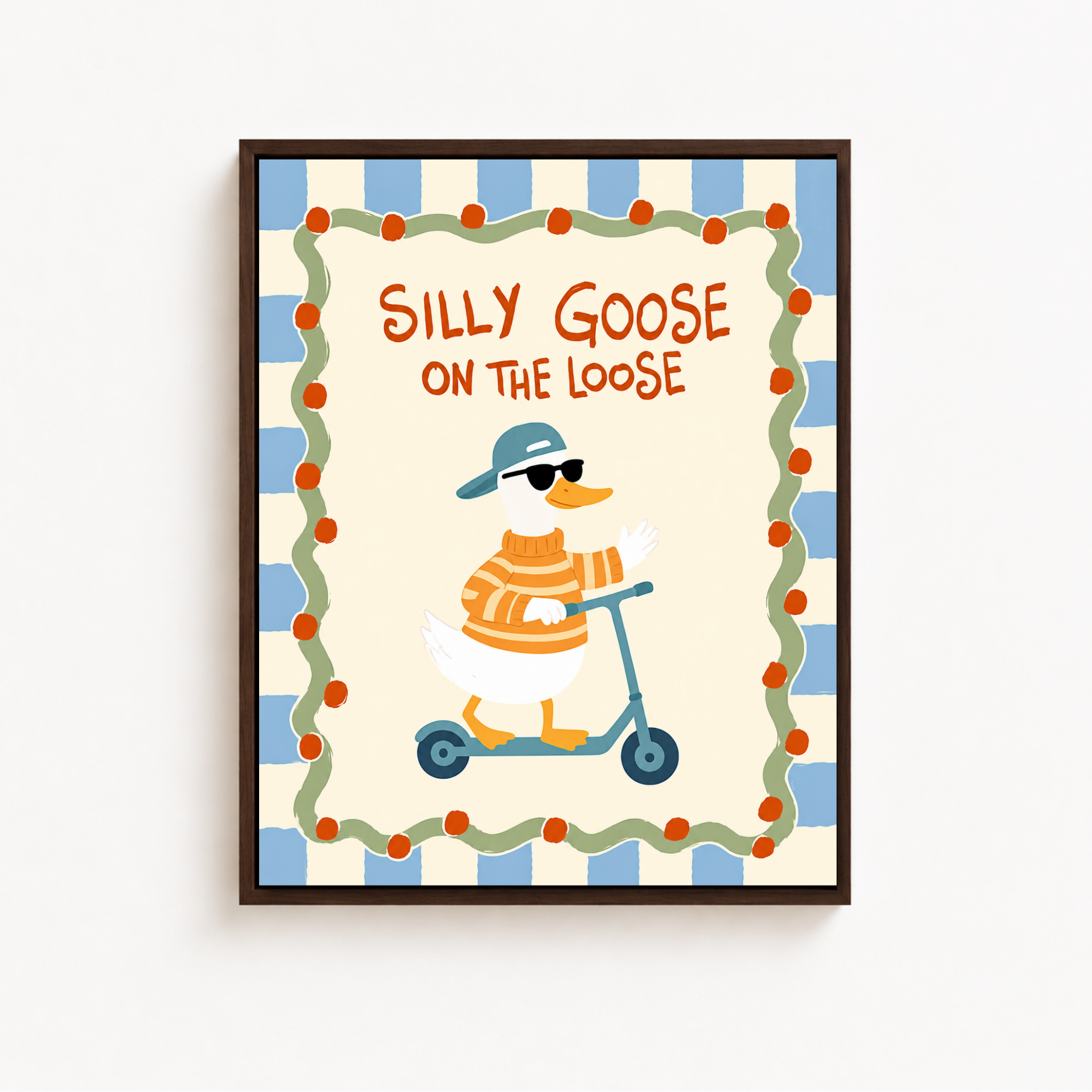 Silly Goose On The Loose Canvas Wall Art Aura Canvas