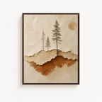 Textured Pine Forest Canvas Wall Art Aura Canvas