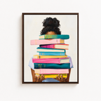 Book Lover Canvas Wall Art Aura Canvas