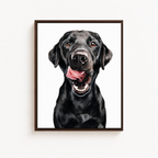 Custom Hand Painted Dog Portrait Canvas Aura Canvas