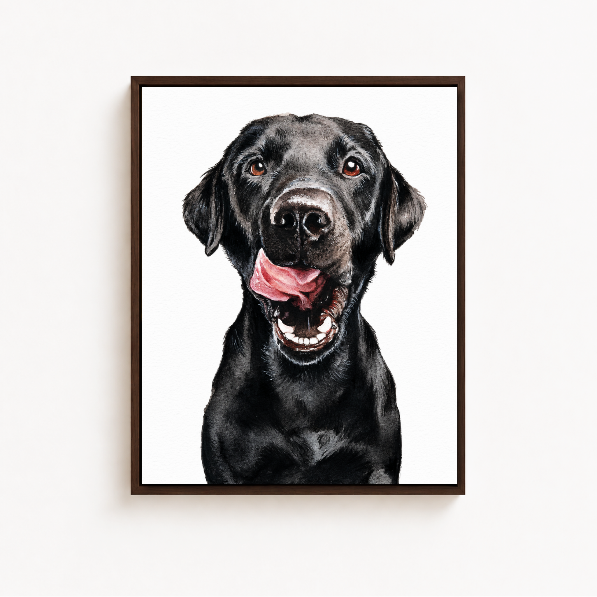 Custom Hand Painted Dog Portrait Canvas Aura Canvas