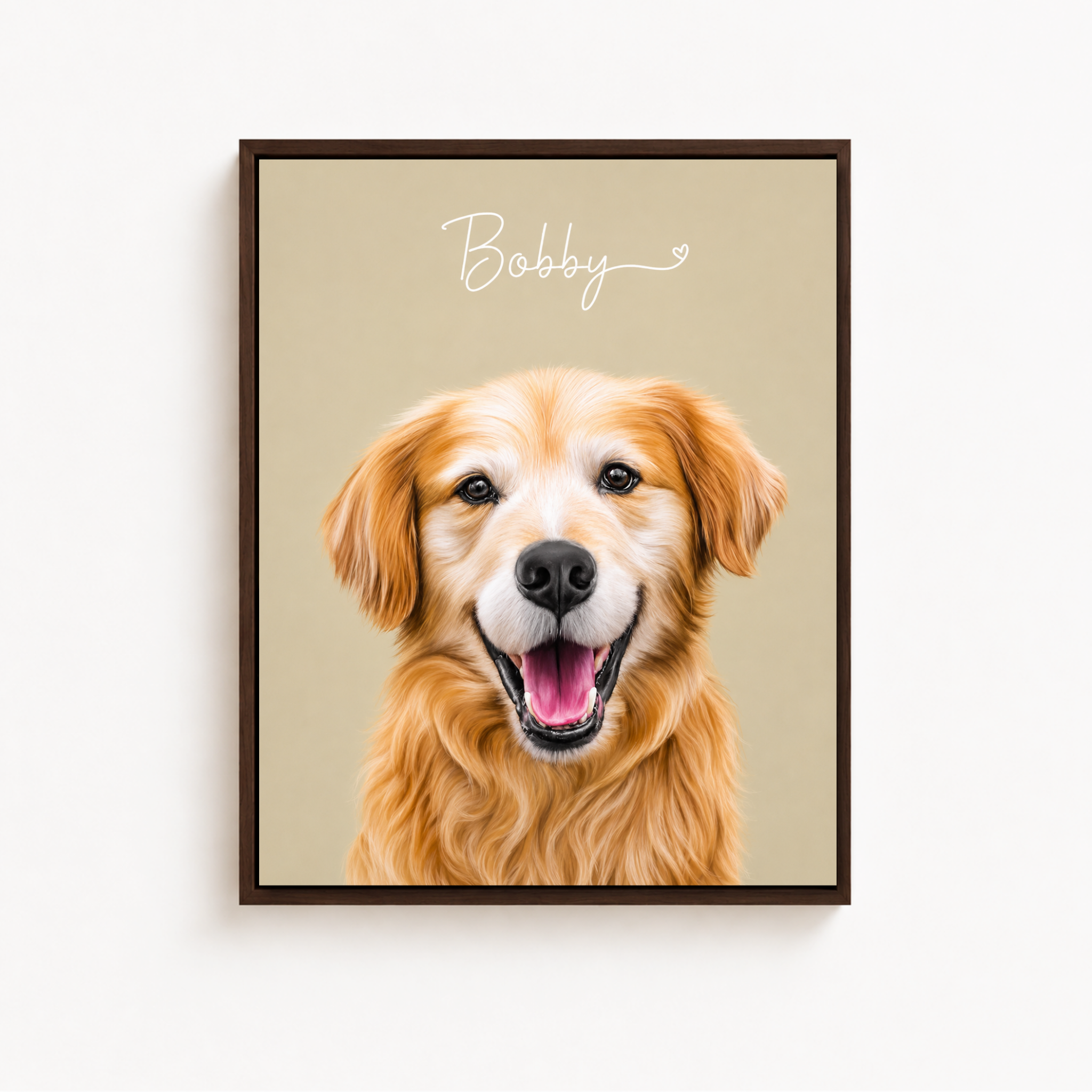 Custom Pet Memorial Portrait Canvas Aura Canvas