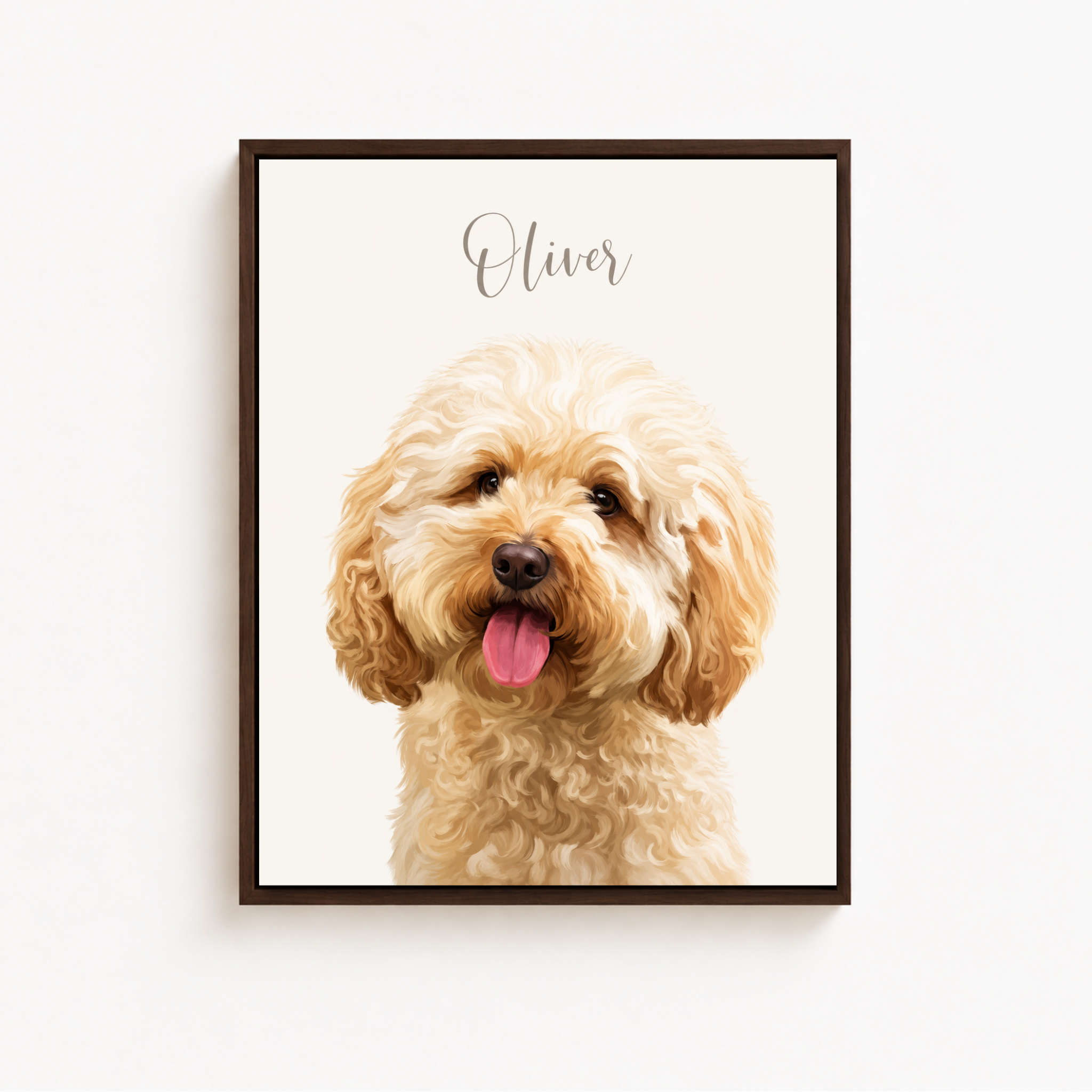 Custom Pet Remembrance Portrait Canvas Aura Canvas