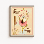 The Horrors Persist Frog Canvas Wall Art Aura Canvas