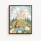 Princess Castle Canvas Wall Art Aura Canvas